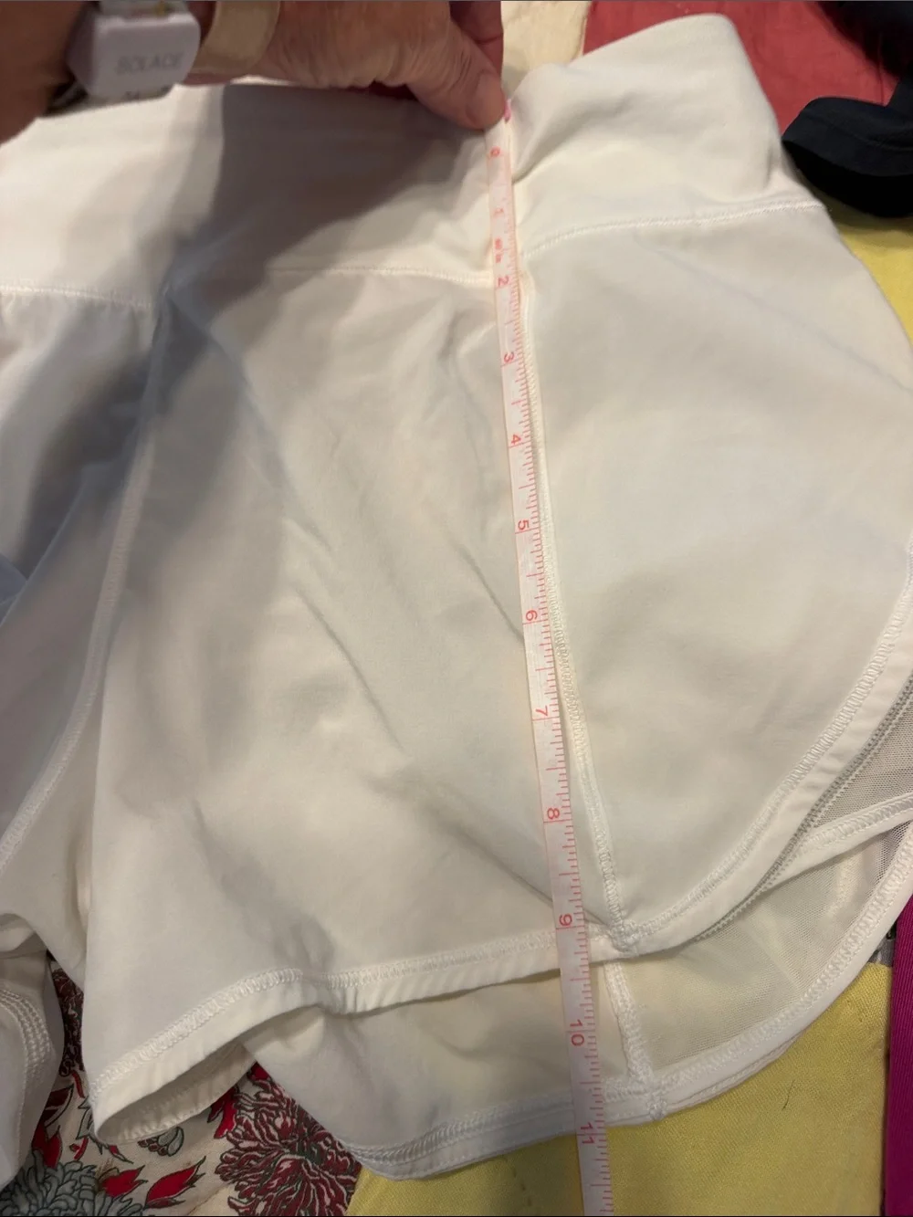 lululemon athletica White Athletic Shorts with Liner